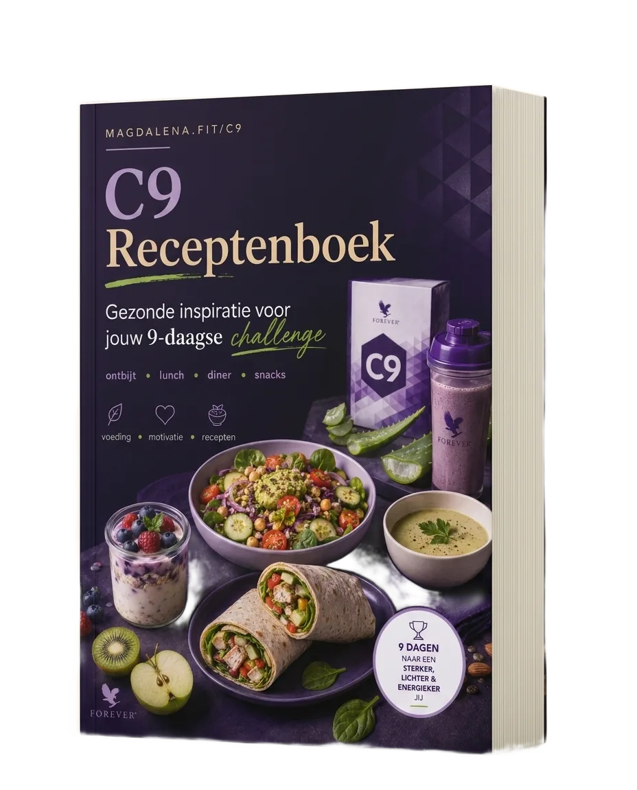 C9 Receptenboek — 3D weergave van het boek